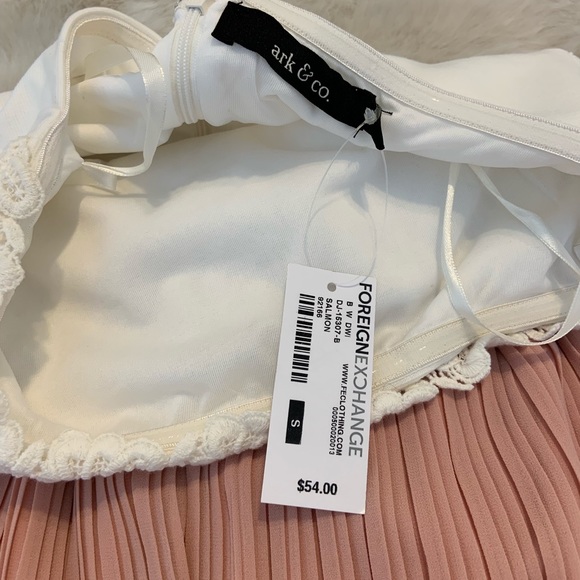 Foreign exchange eyelet white blush dress - Picture 2 of 2